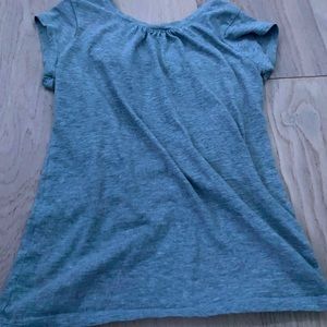 FRENCH TOAST T SHIRT FRONT SCRUNCHED T SHIRT GIRLS GREY